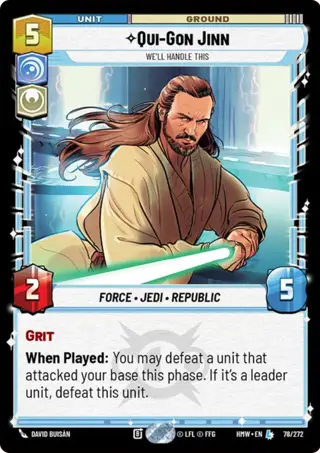 Qui-Gon Jinn, We'll Handle This