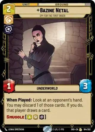 Bazine Netal, Spy for the First Order