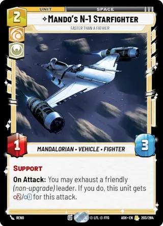 Mando's N-1 Starfighter, Faster Than A Fathier