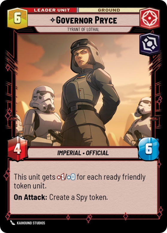 Governor Pryce, Tyrant of Lothal