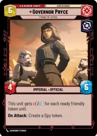 Governor Pryce, Tyrant of Lothal