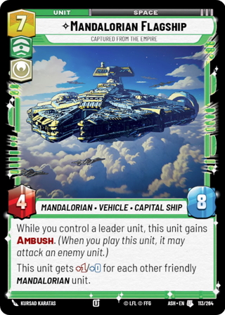 Mandalorian Flagship, Captured From The Empire