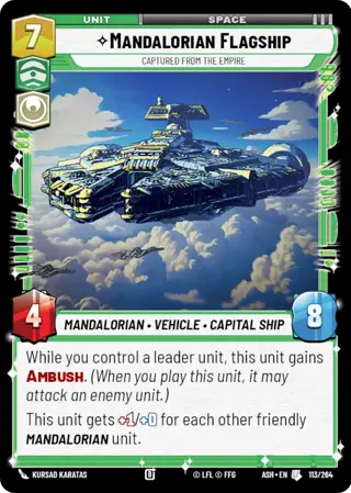 Mandalorian Flagship, Captured From The Empire