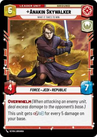 Anakin Skywalker, What It Takes To Win Unit