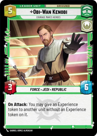 Obi Wan Kenobi, Courage Makes Heroes Unit