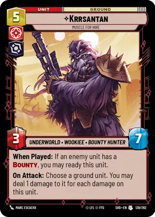 Krrsantan, Muscle for Hire