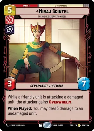 Miraj Scintel, The Weak Deserve To Kneel
