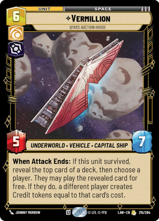 Vermillion, Qi'ra's Auction House