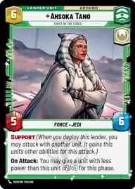 Ahsoka Tano, Trust In The Force