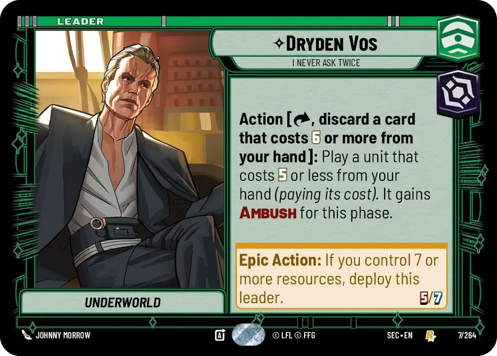 Dryden Vos, I never ask twice