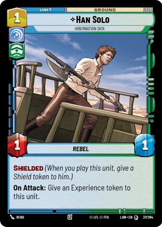 Han Solo, Hibernation Sick