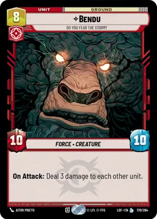 Bendu, Do you fear the storm?