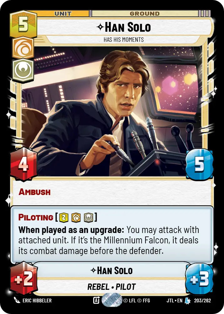 Han Solo, Has his moments