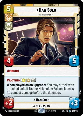 Han Solo, Has his moments