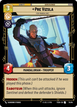 Pre Vizsla, For Mandalore!