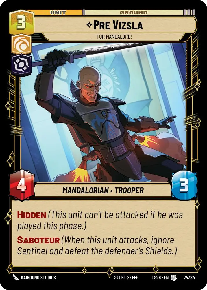Pre Vizsla, For Mandalore!