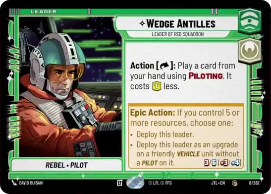 Wedge Antilles, Leader of the red squadron