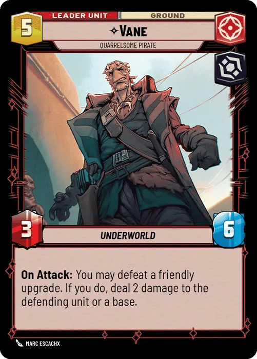 Vane, Quarrelsome Pirate