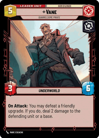 Vane, Quarrelsome Pirate