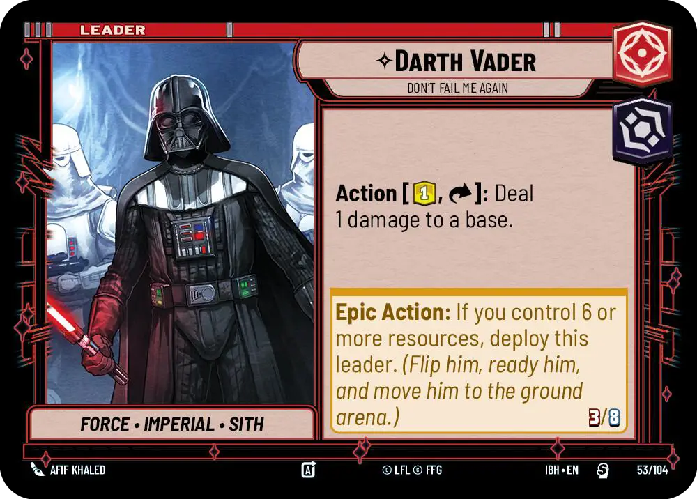 Darth Vader, Don't Fail Me Again