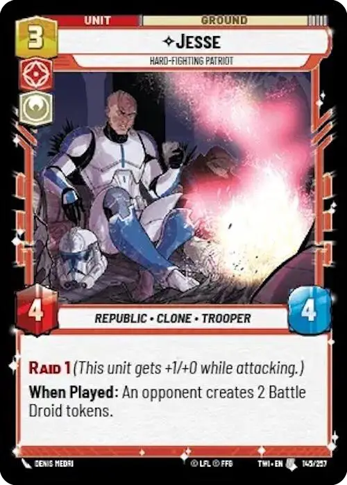 Jesse, Hard-Fighting Patriot