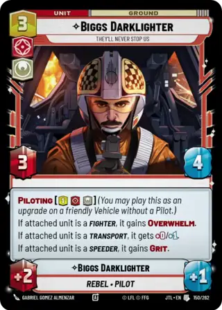 Biggs Darklighter, They'll never stop us