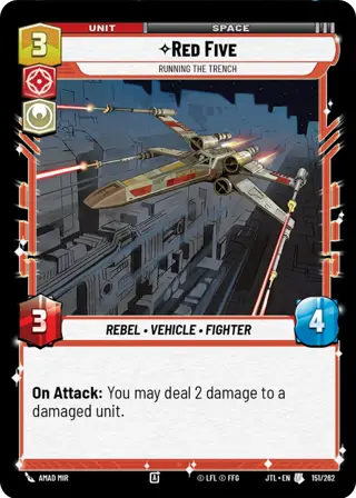 Red Five, Running the Trench