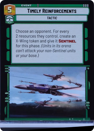 Timely Reinforcements