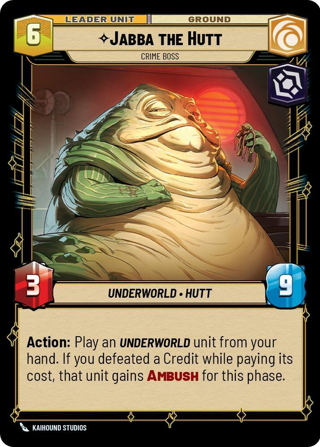 Jabba The Hutt, Crime Boss Unit