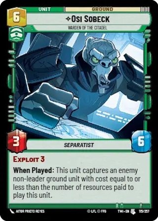 Osi Sobeck, Warden Of The Citadel