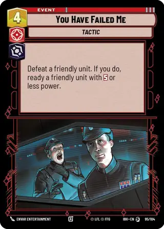 You Have Failed Me