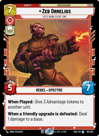 Zeb Orrelios, Fists Work Every Time