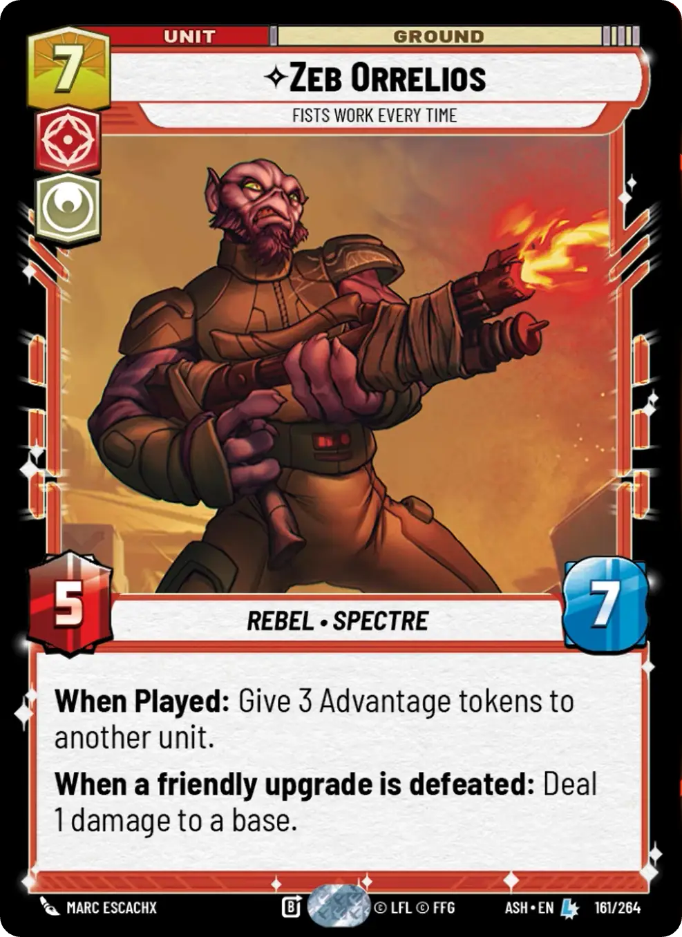 Zeb Orrelios, Fists Work Every Time