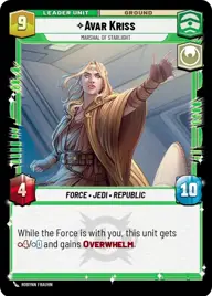 Avar Kriss, Marshal of Starlight