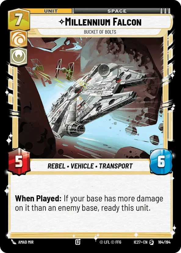 Millennium Falcon, Bucket Of Bolts