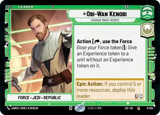 Obi-Wan Kenobi, Courage makes heroes