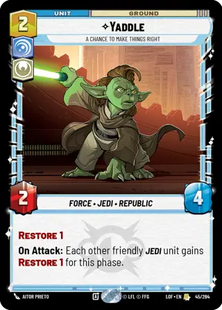 Yaddle, A chance to make things right