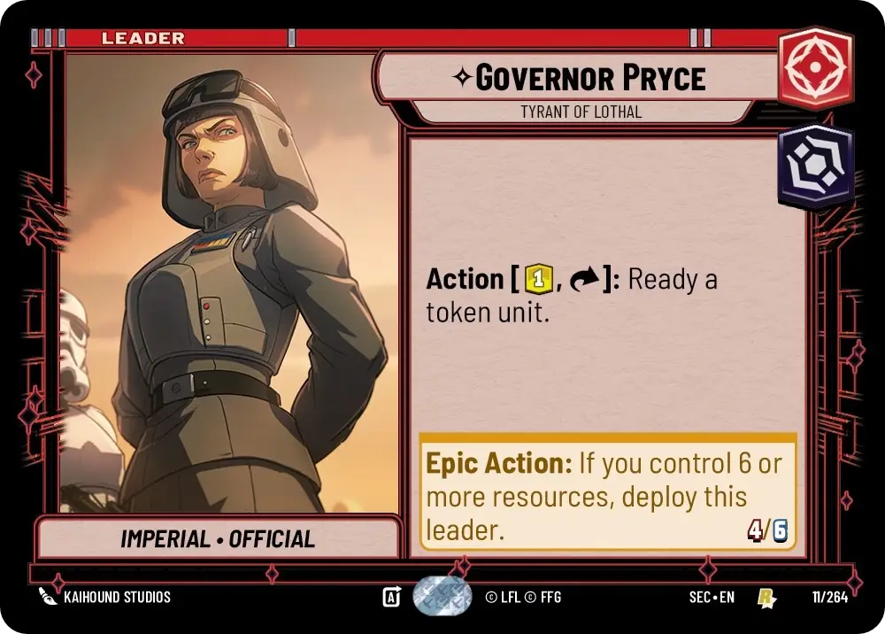 Governor Pryce, Tyrant of Lothal