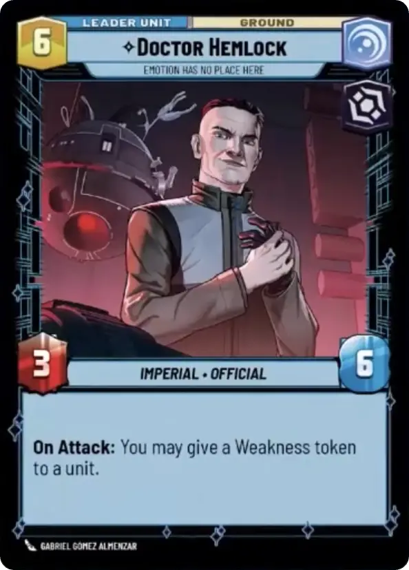 Doctor Hemlock, Emotion Has No Place Here