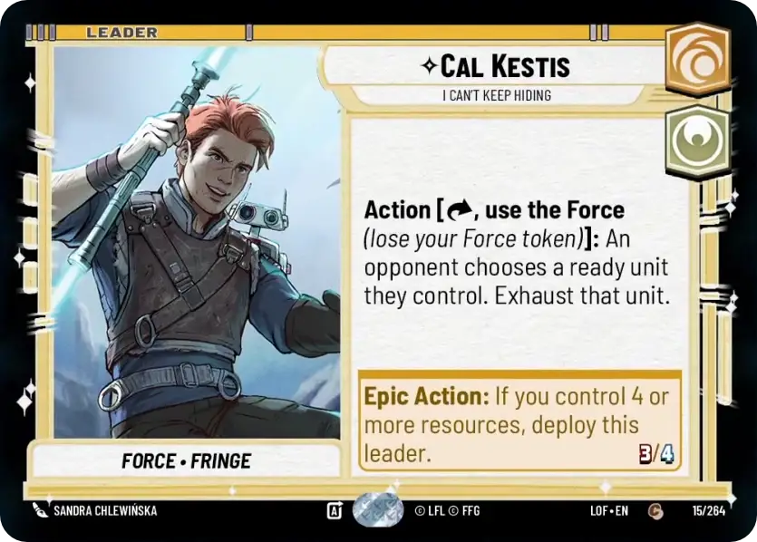 Cal Kestis, I can't keep hiding