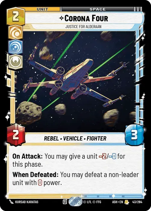 Corona Four, Justice For Alderaan