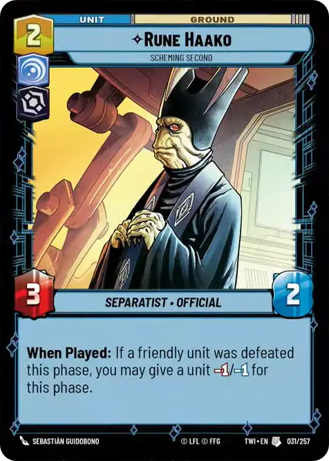 Rune Haako, Scheming Second