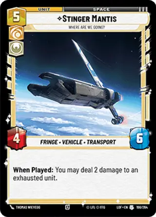 Stinger Mantis, Where are we going?