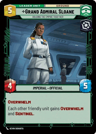 Grand Admiral Sloane, Holding The Empire Together
