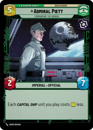 Admiral Piett, Commanding The Armada Unit