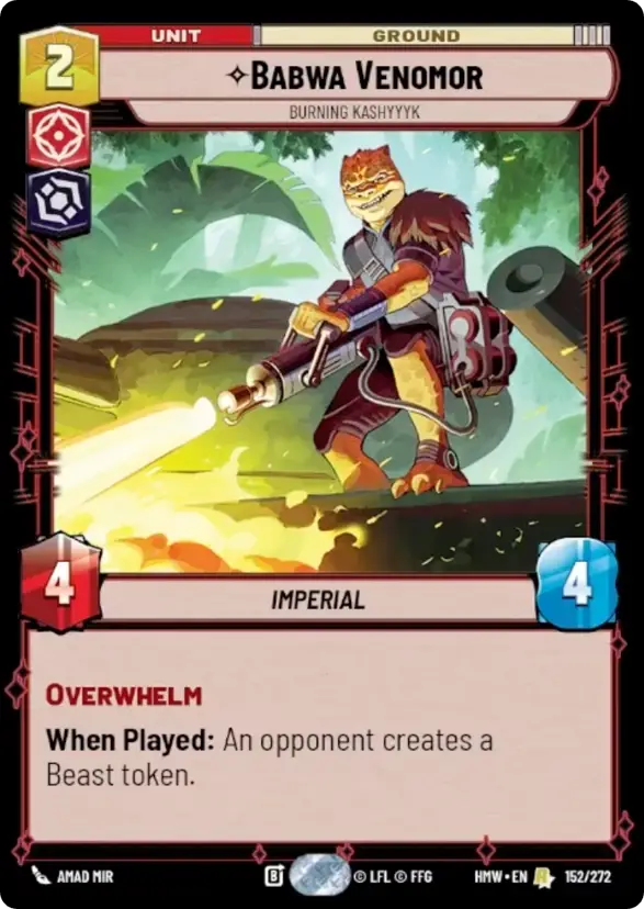 Babwa Venomor, Burning Kashyyyk