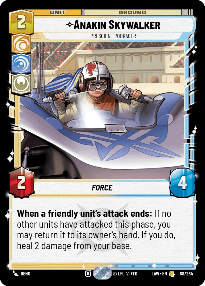 Anakin Skywalker, Prescient Podracer