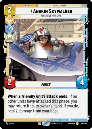 Anakin Skywalker, Prescient Podracer