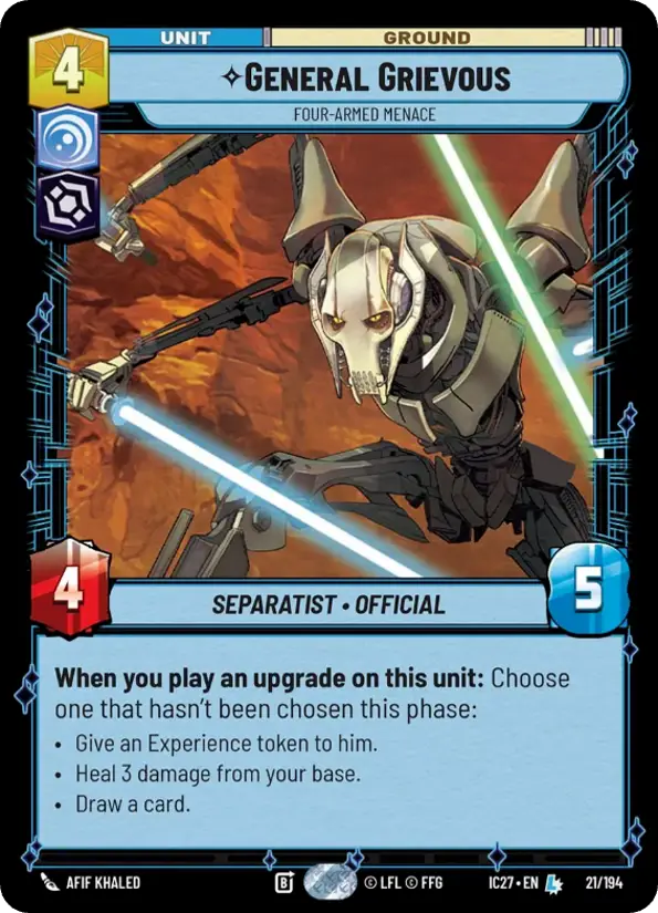 General Grievous, Four-Armed Menace