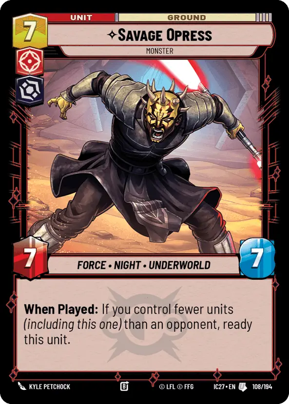 Savage Opress, Monster